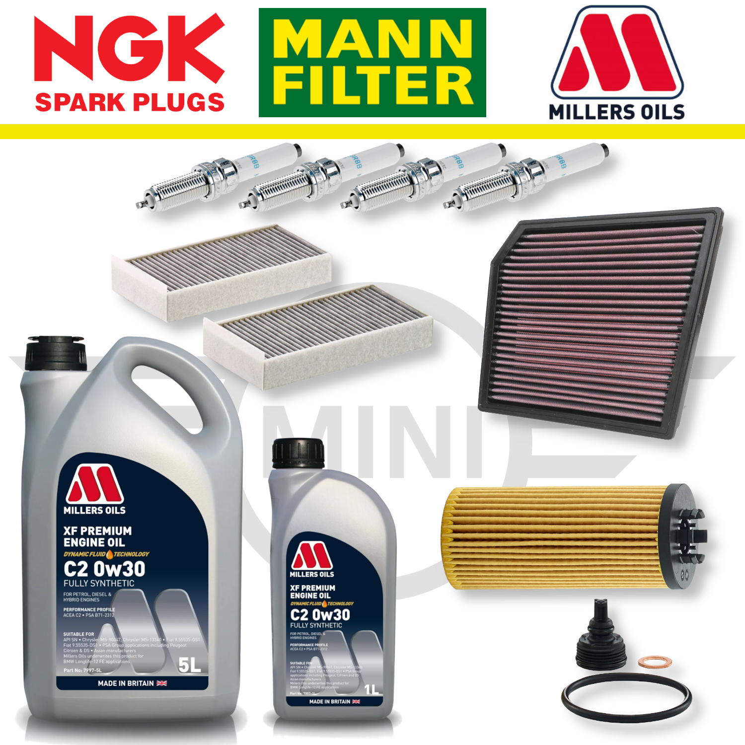 MINI Cooper S GP3 F56 B48 Home Service Pack - Millers Oil Premium