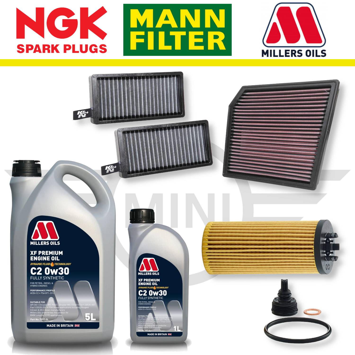 MINI Cooper S GP3 F56 B48 Home Service Pack - Millers Oil Premium