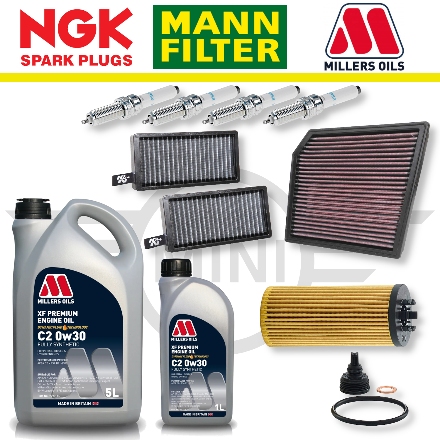 MINI Cooper S GP3 F56 B48 Home Service Pack - Millers Oil Premium