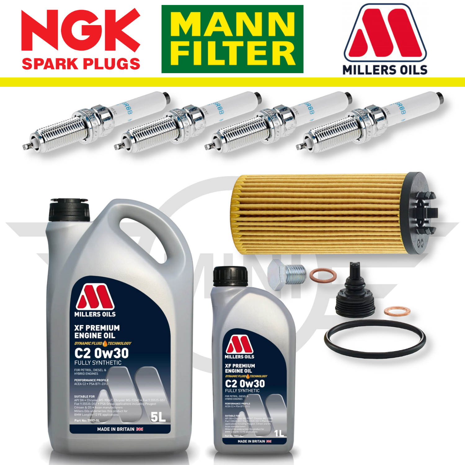 MINI Cooper S GP3 F56 B48 Home Service Pack - Millers Oil Premium