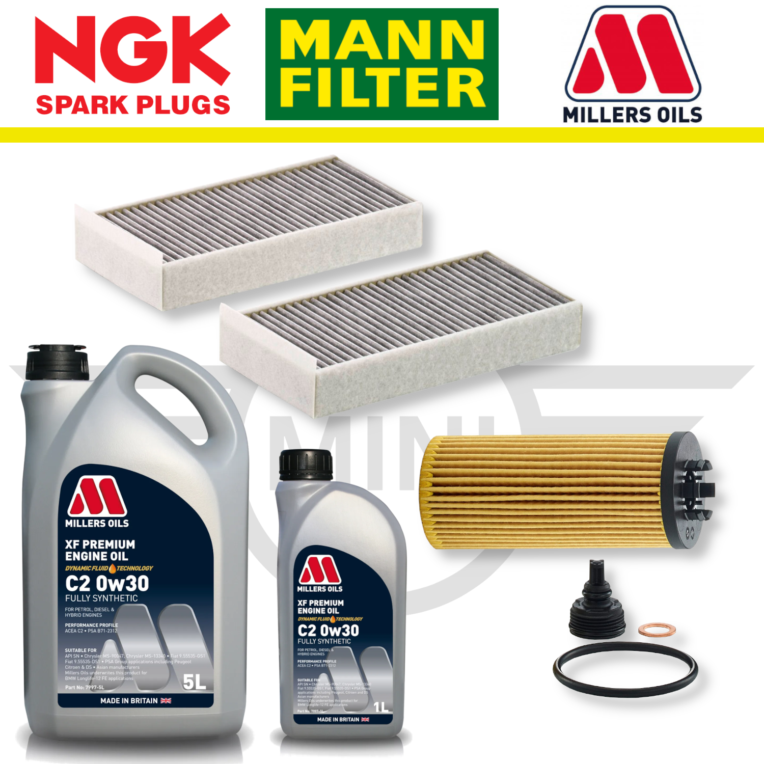 MINI Cooper S GP3 F56 B48 Home Service Pack - Millers Oil Premium