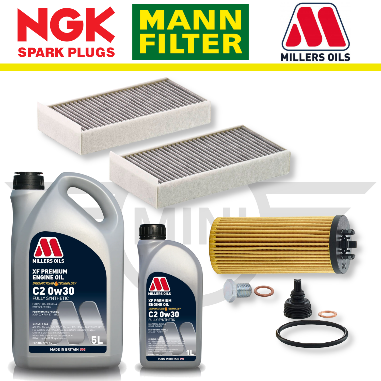 MINI Cooper S GP3 F56 B48 Home Service Pack - Millers Oil Premium
