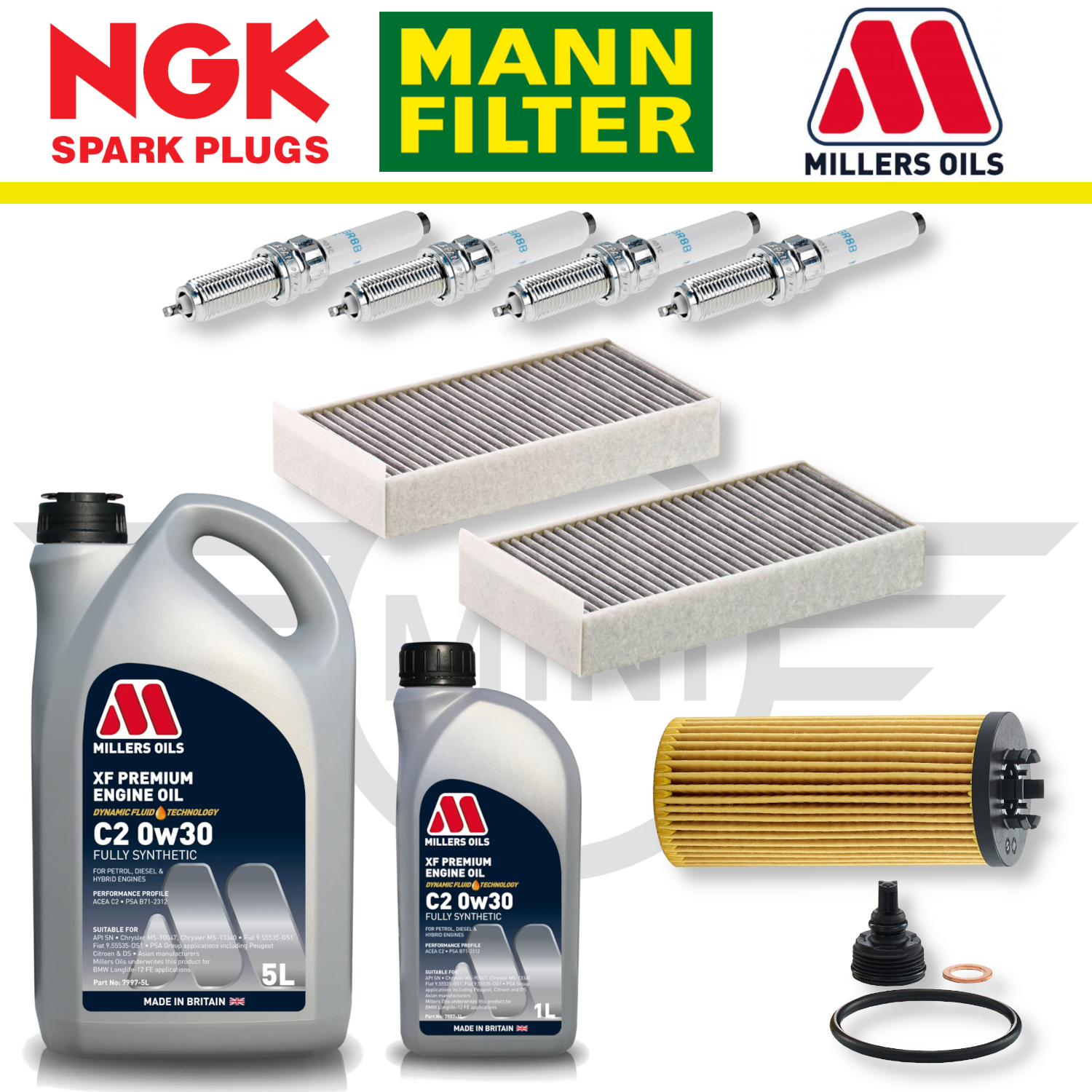 MINI Cooper S GP3 F56 B48 Home Service Pack - Millers Oil Premium