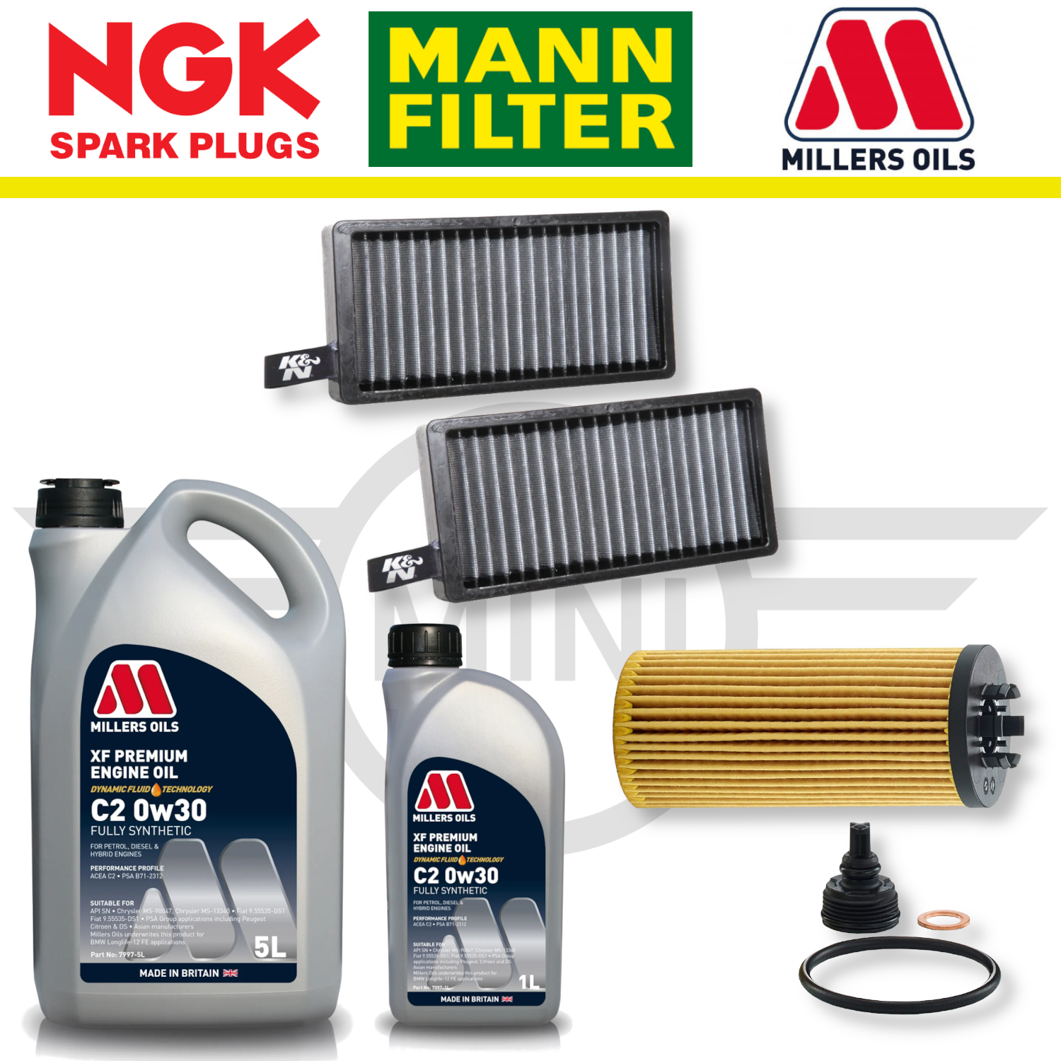 MINI Cooper S GP3 F56 B48 Home Service Pack - Millers Oil Premium
