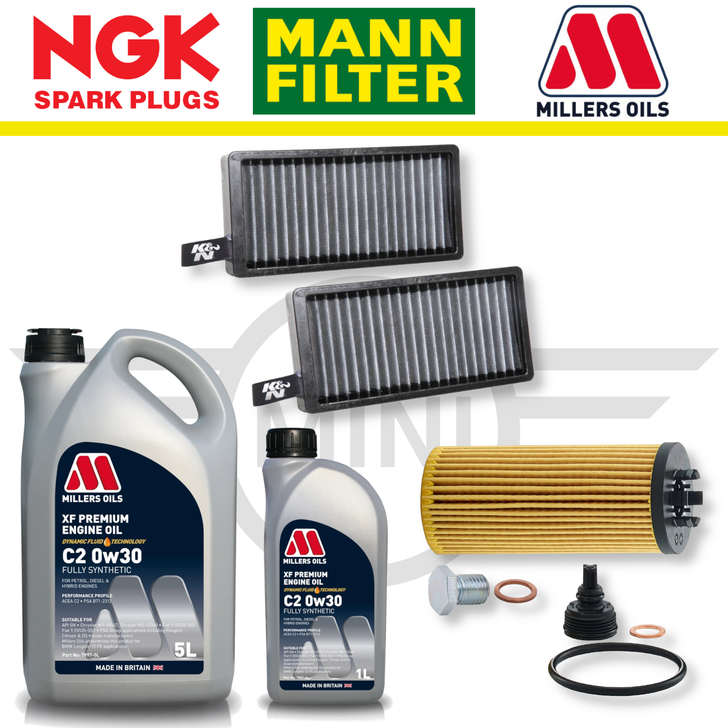 MINI Cooper S GP3 F56 B48 Home Service Pack - Millers Oil Premium