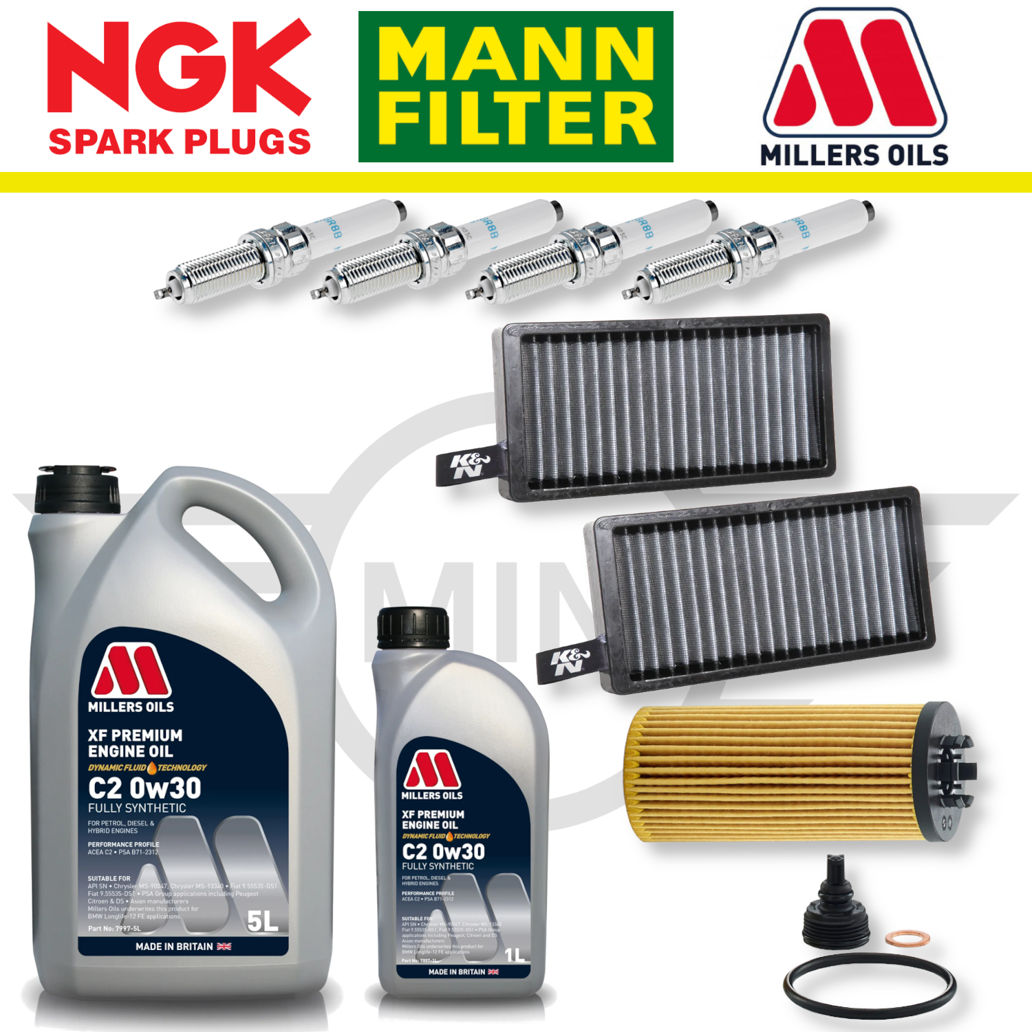 MINI Cooper S GP3 F56 B48 Home Service Pack - Millers Oil Premium