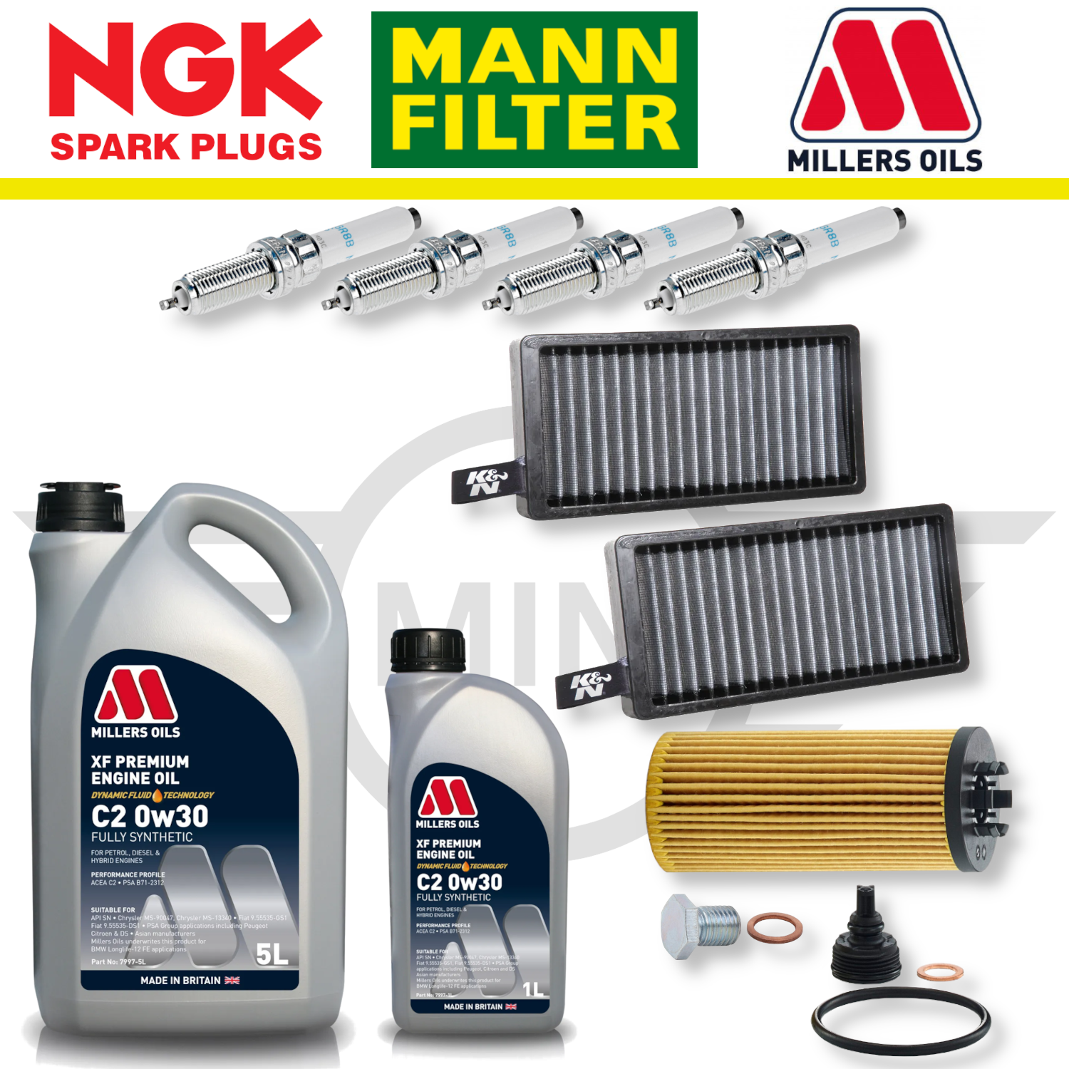 MINI Cooper S GP3 F56 B48 Home Service Pack - Millers Oil Premium