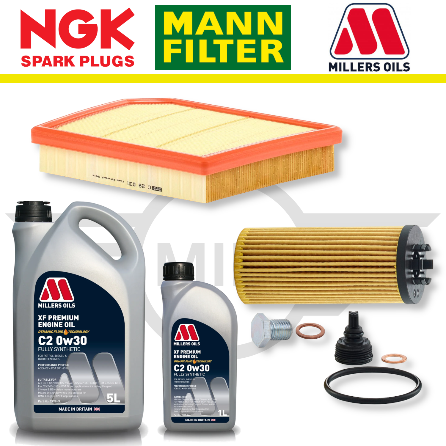 MINI Cooper S GP3 F56 B48 Home Service Pack - Millers Oil Premium