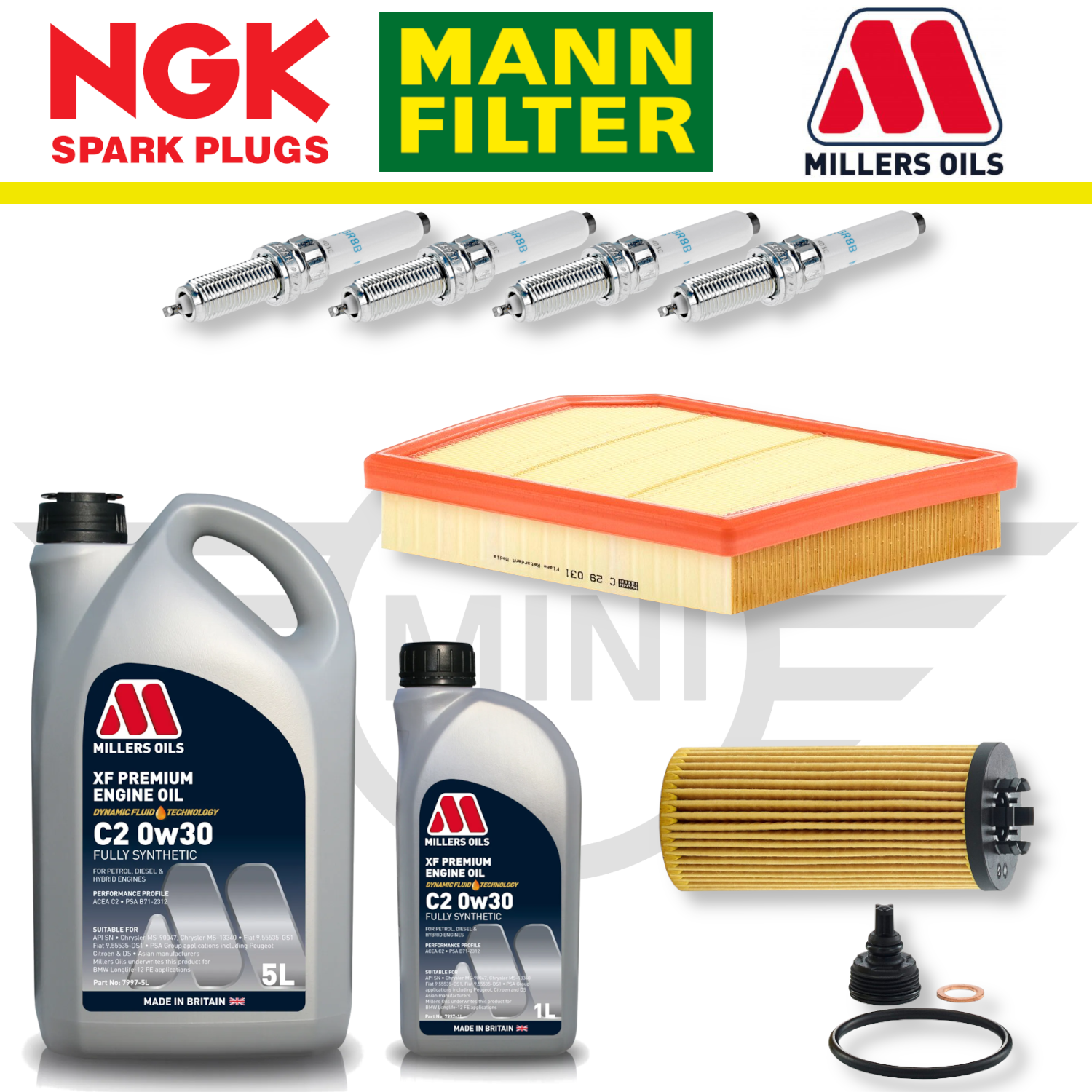 MINI Cooper S GP3 F56 B48 Home Service Pack - Millers Oil Premium