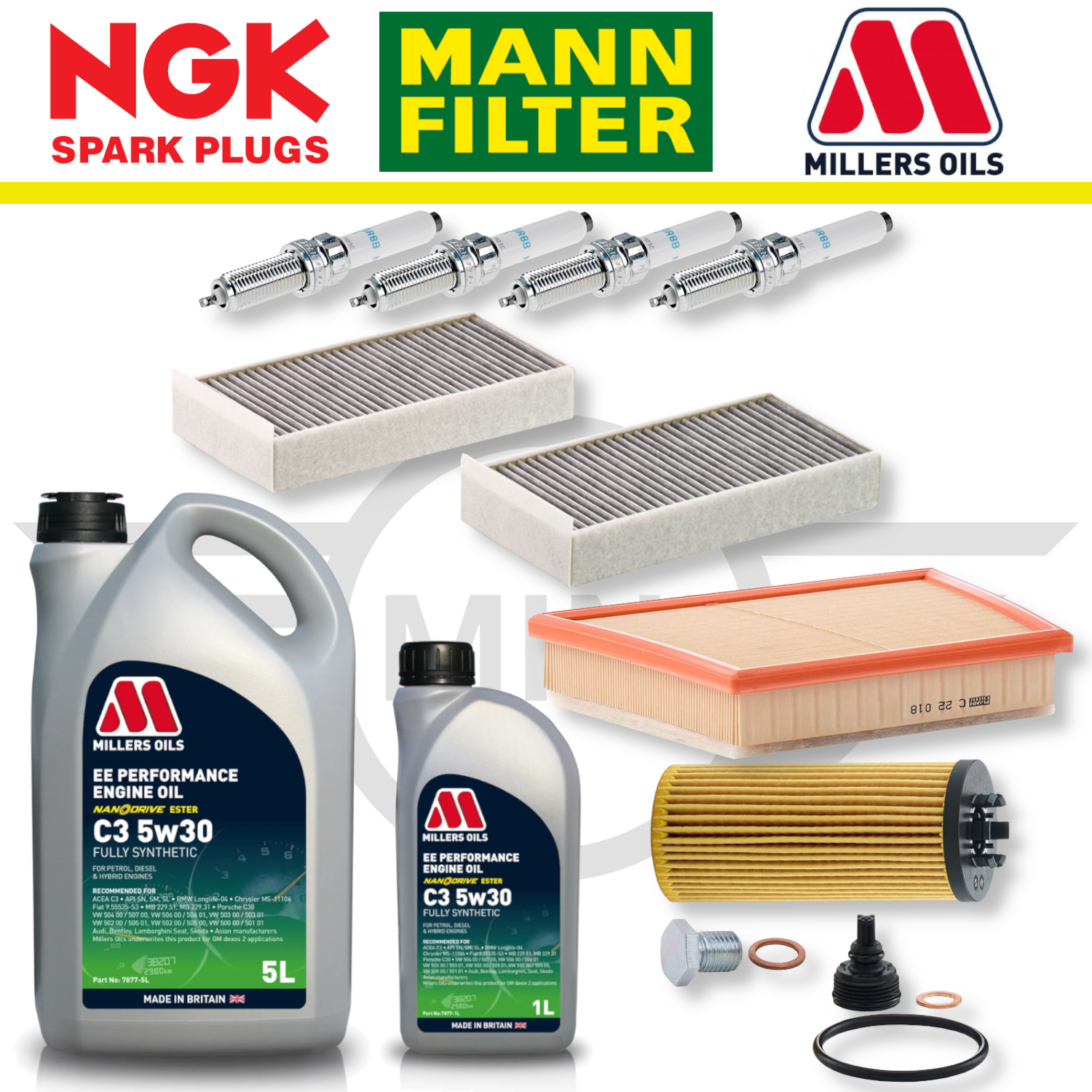 MINI Cooper S F56 (Desde 02/2017) B48 Home Service Pack - Aceite Millers Premium