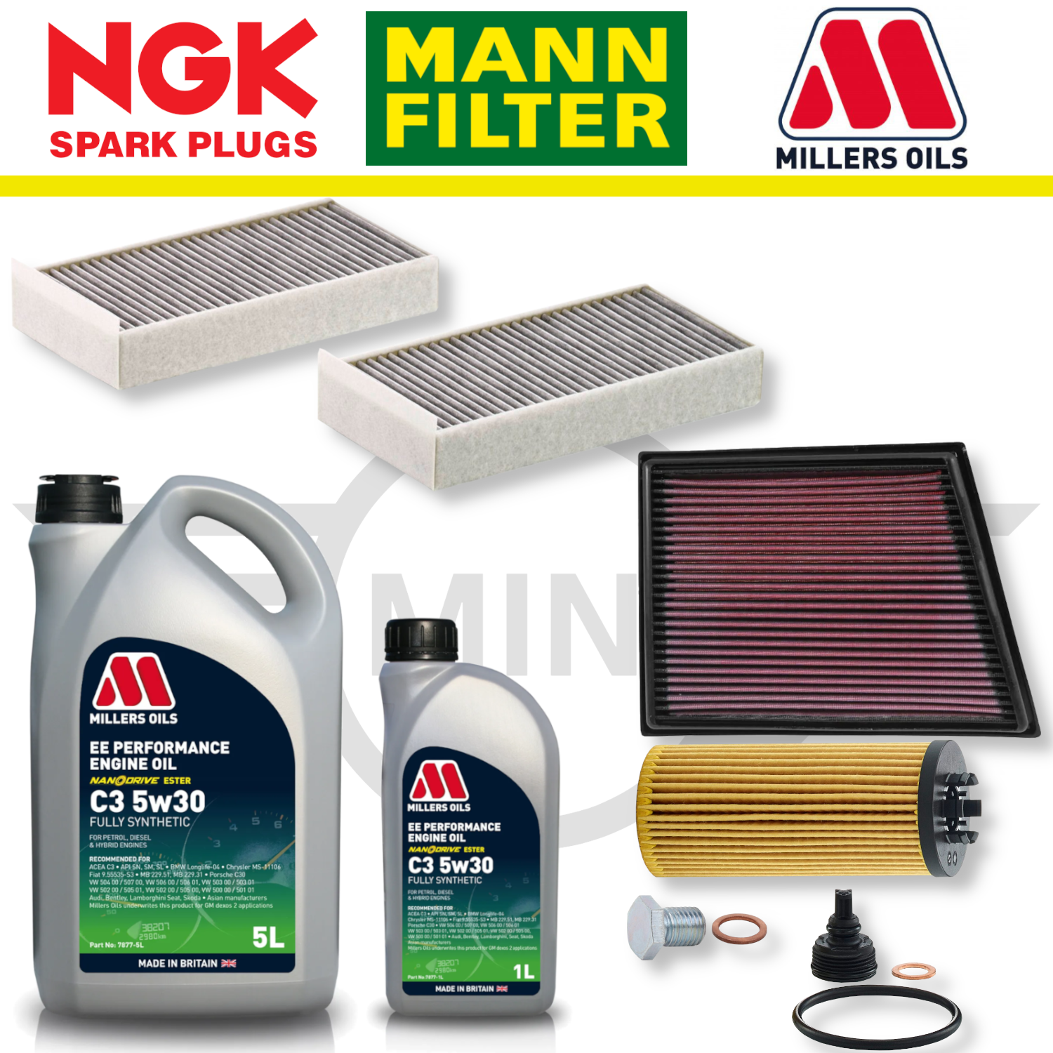 MINI Cooper S F56 (From 02/2017) B48 Home Service Pack - Millers Oil Premium