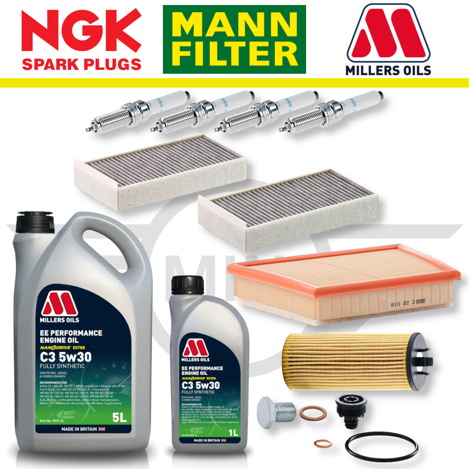 MINI Cooper S F56 (02/2016 a 01/2017) B48 Home Service Pack - Aceite Millers Premium