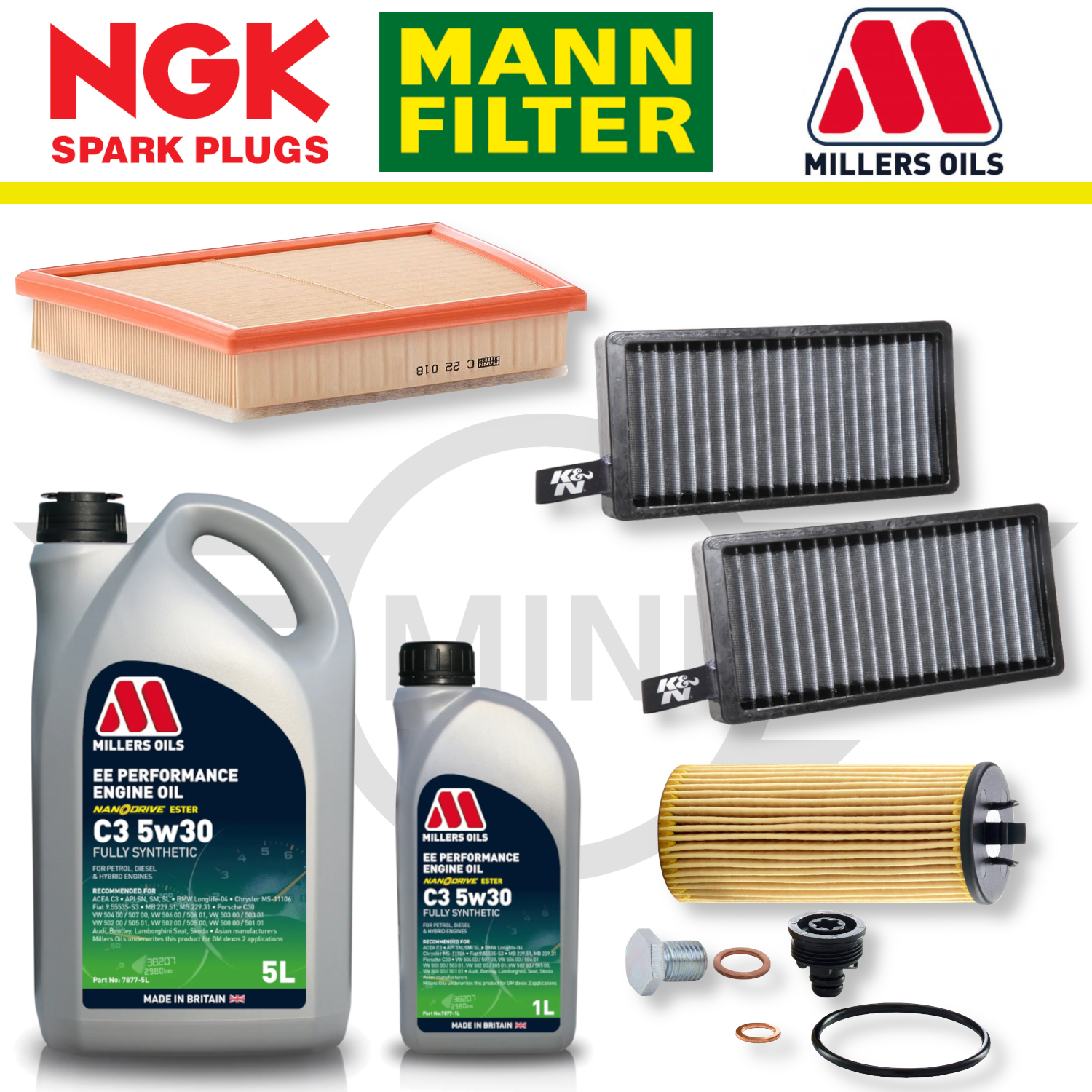 MINI Cooper S F56 (02/2016 a 01/2017) B48 Home Service Pack - Aceite Millers Premium