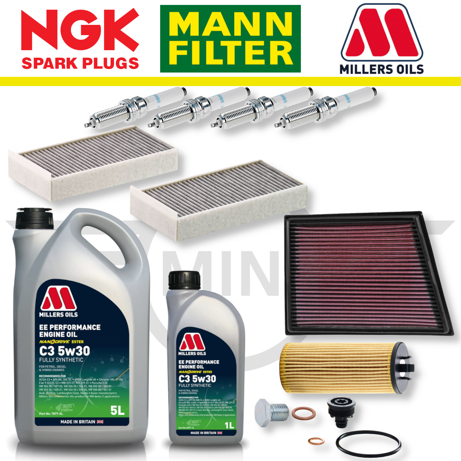 MINI Cooper S F56 (02/2016 a 01/2017) B48 Home Service Pack - Aceite Millers Premium