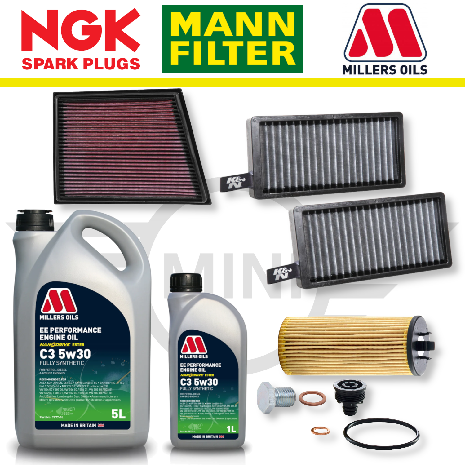 MINI Cooper S F56 (02/2016 a 01/2017) B48 Home Service Pack - Aceite Millers Premium