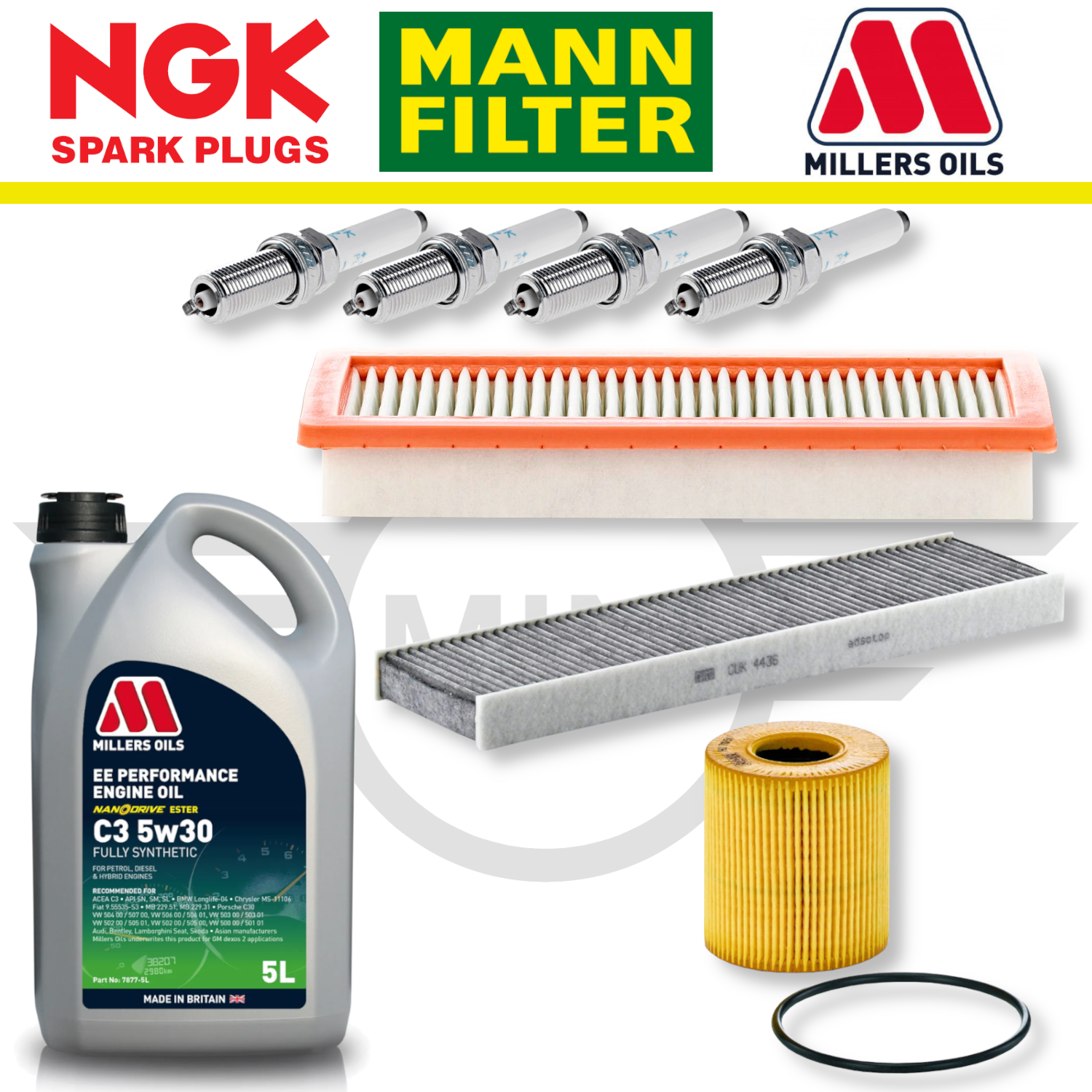 MINI Cooper S R56 N14 N18 Home Service Pack - Millers Oil Premium