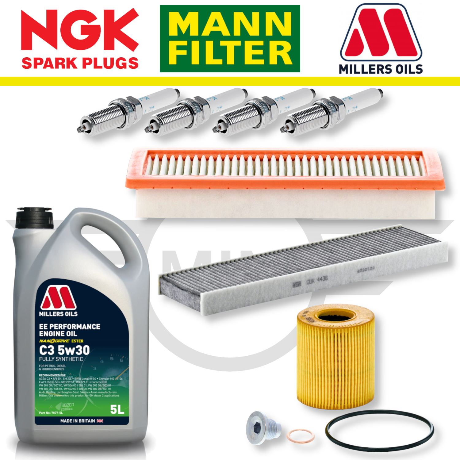 MINI Cooper S R56 N14 N18 Home Service Pack - Millers Oil Premium