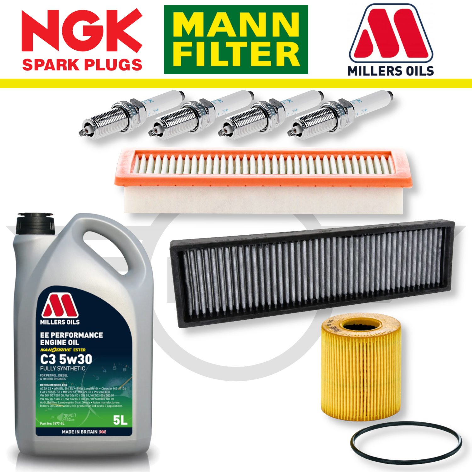 MINI Cooper S R56 N14 N18 Home Service Pack - Millers Oil Premium