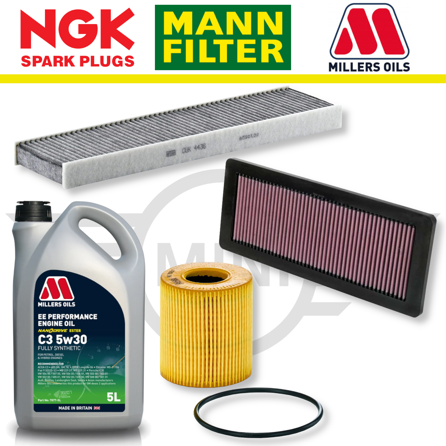 MINI Cooper S R56 N14 N18 Home Service Pack - Millers Oil Premium
