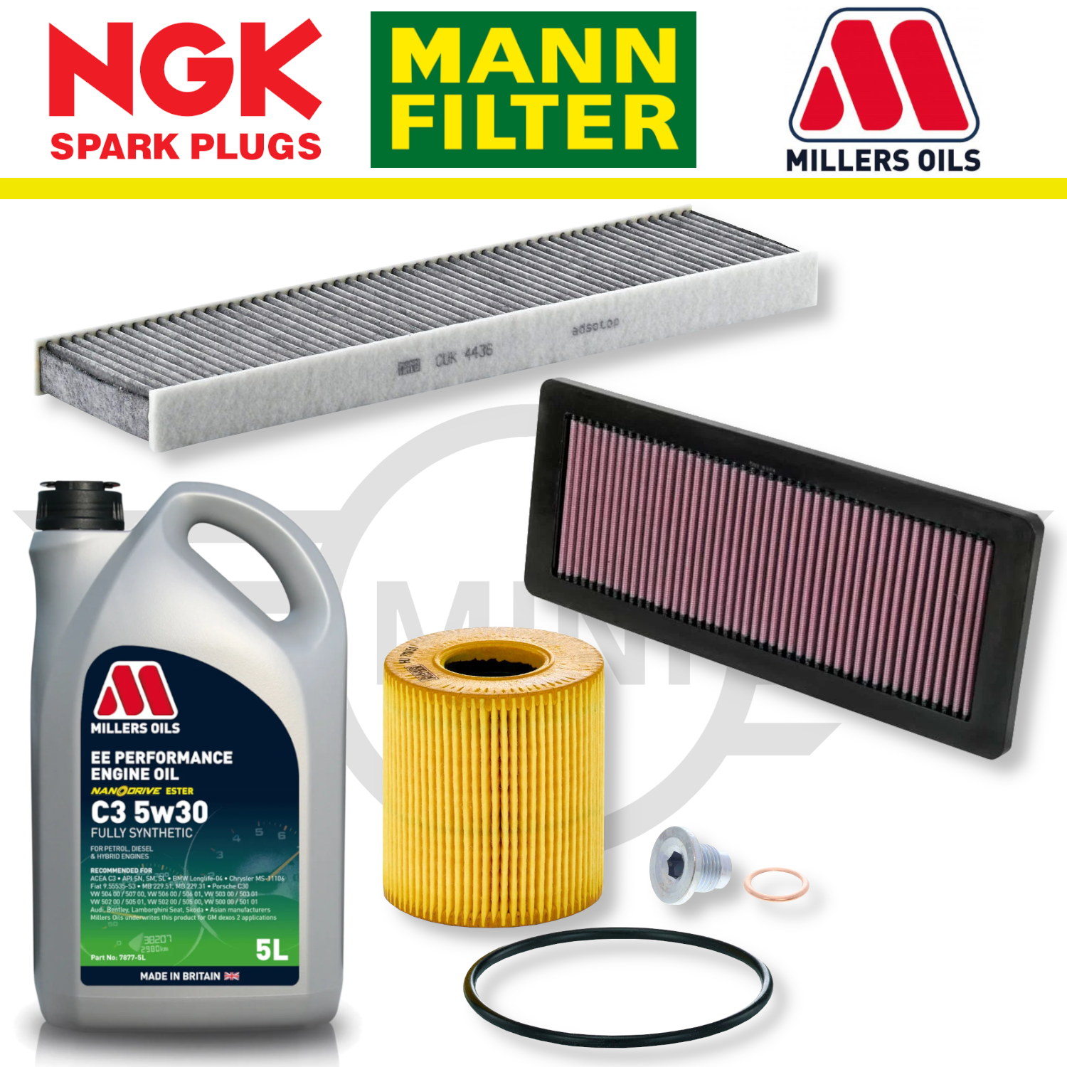 MINI Cooper S R56 N14 N18 Home Service Pack - Millers Oil Premium
