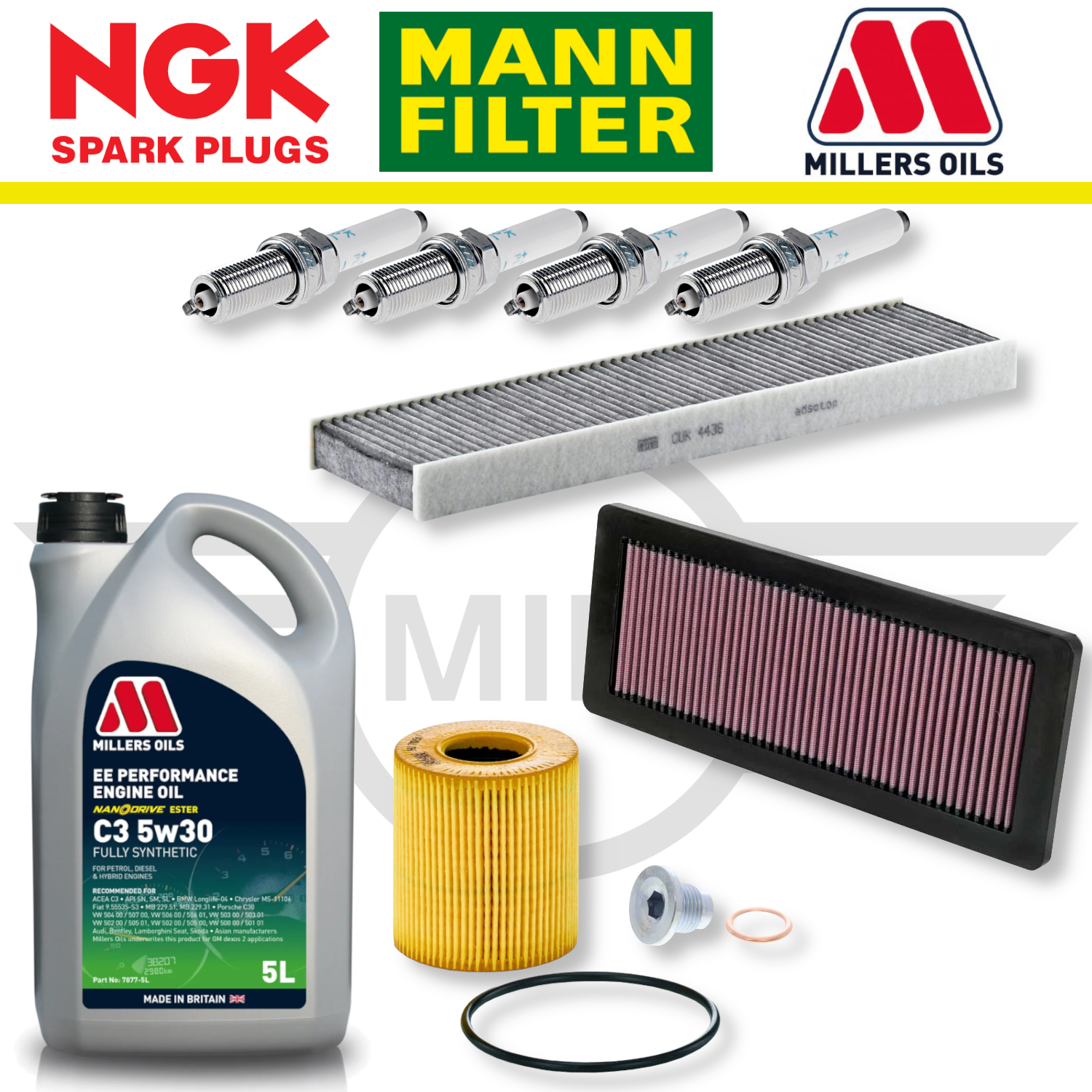 MINI Cooper S R56 N14 N18 Home Service Pack - Millers Oil Premium