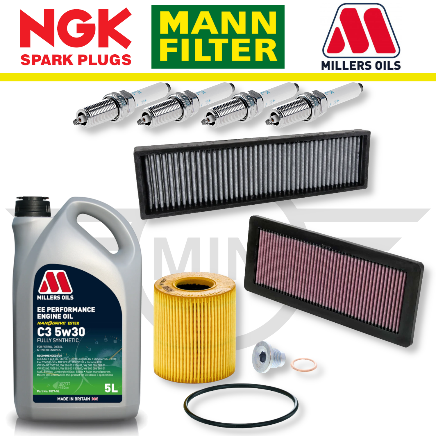 MINI Cooper S R56 N14 N18 Home Service Pack - Millers Oil Premium