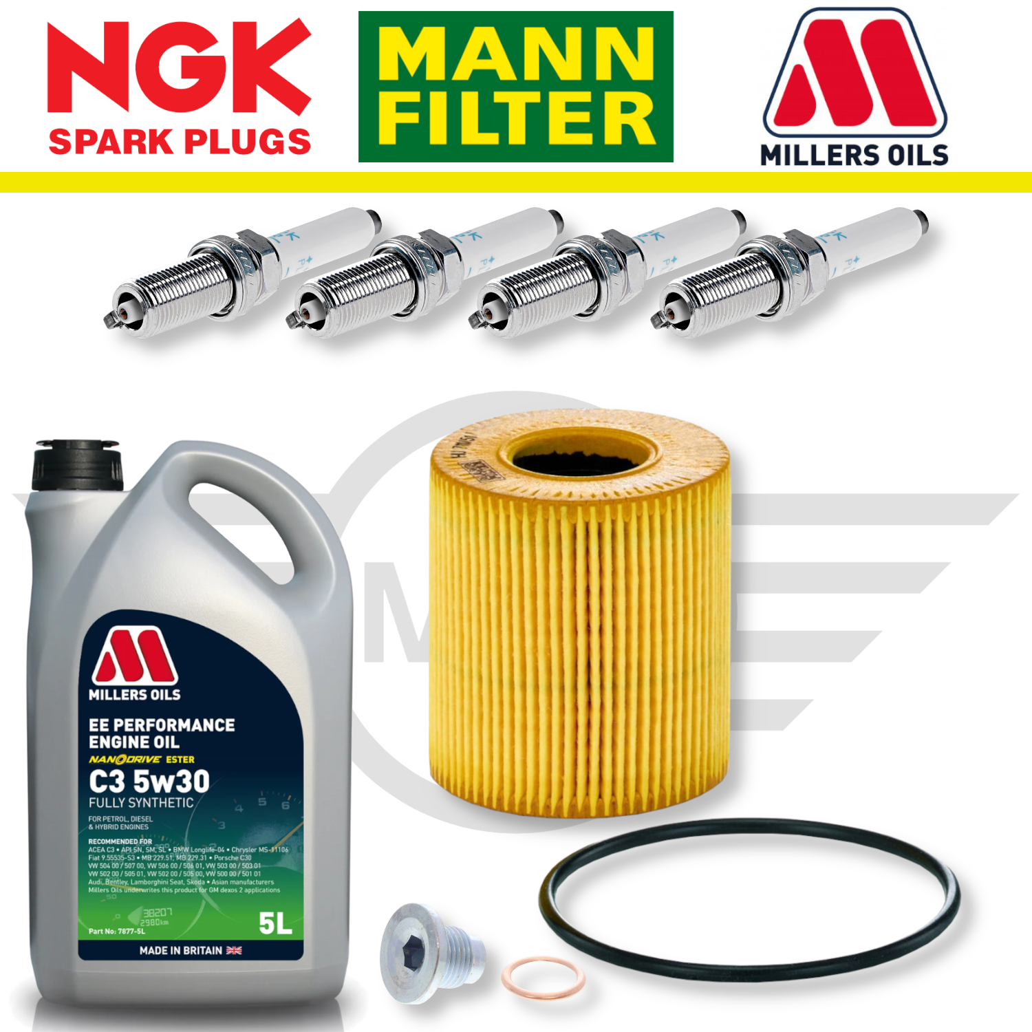 MINI Cooper S R56 N14 N18 Home Service Pack - Millers Oil Premium