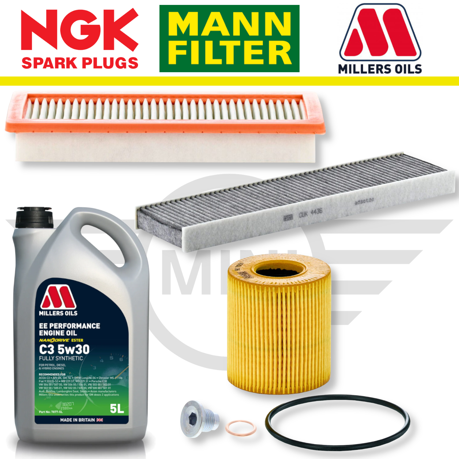 MINI Cooper S R56 N14 N18 Home Service Pack - Millers Oil Premium