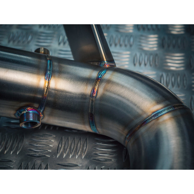 Échappement sport Cobra Sport avec tube de descente avant pour Mercedes-AMG A 45 S et catalyseur/décatalyseur sport haute performance 