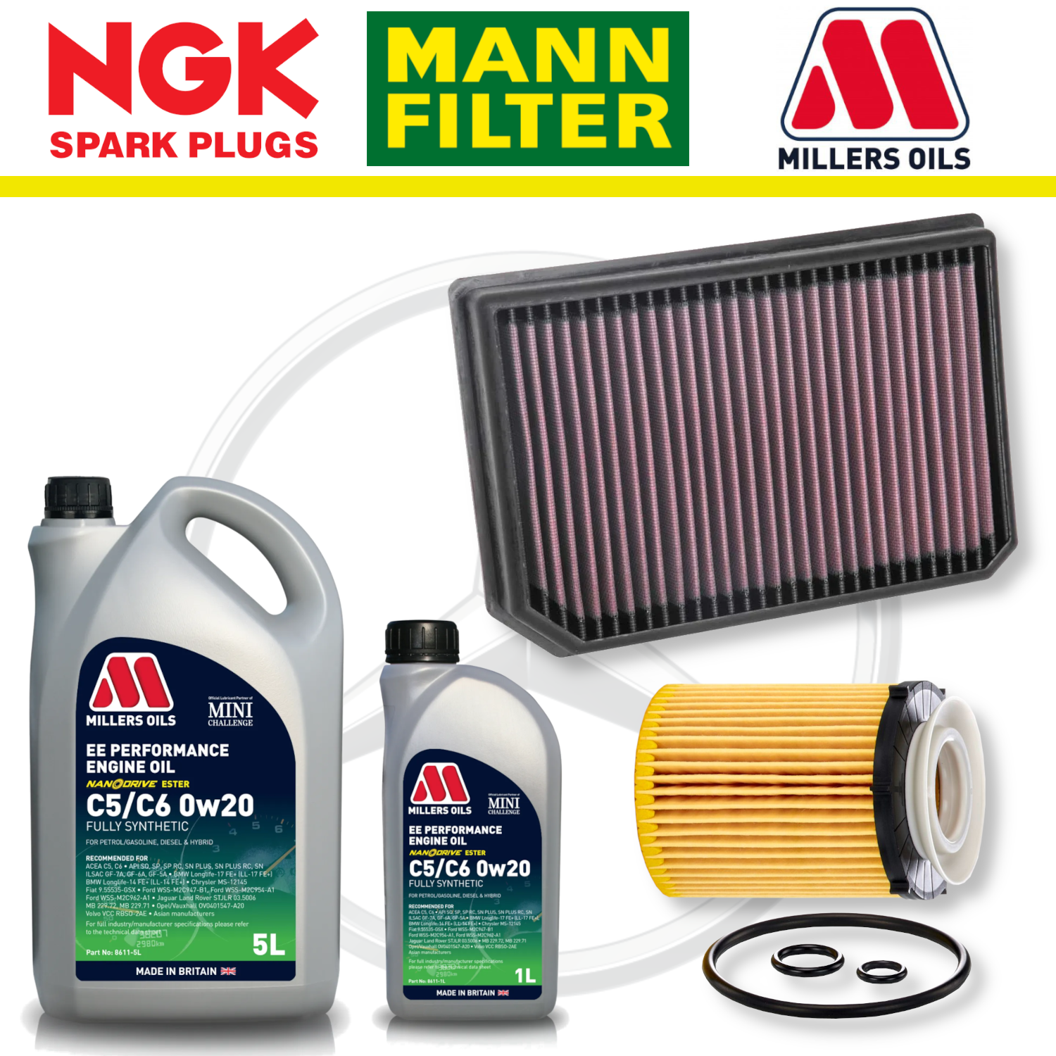 Mercedes A35 W177 CLA35 C118 AMG M260 Home Service Pack - Millers Oil Premium