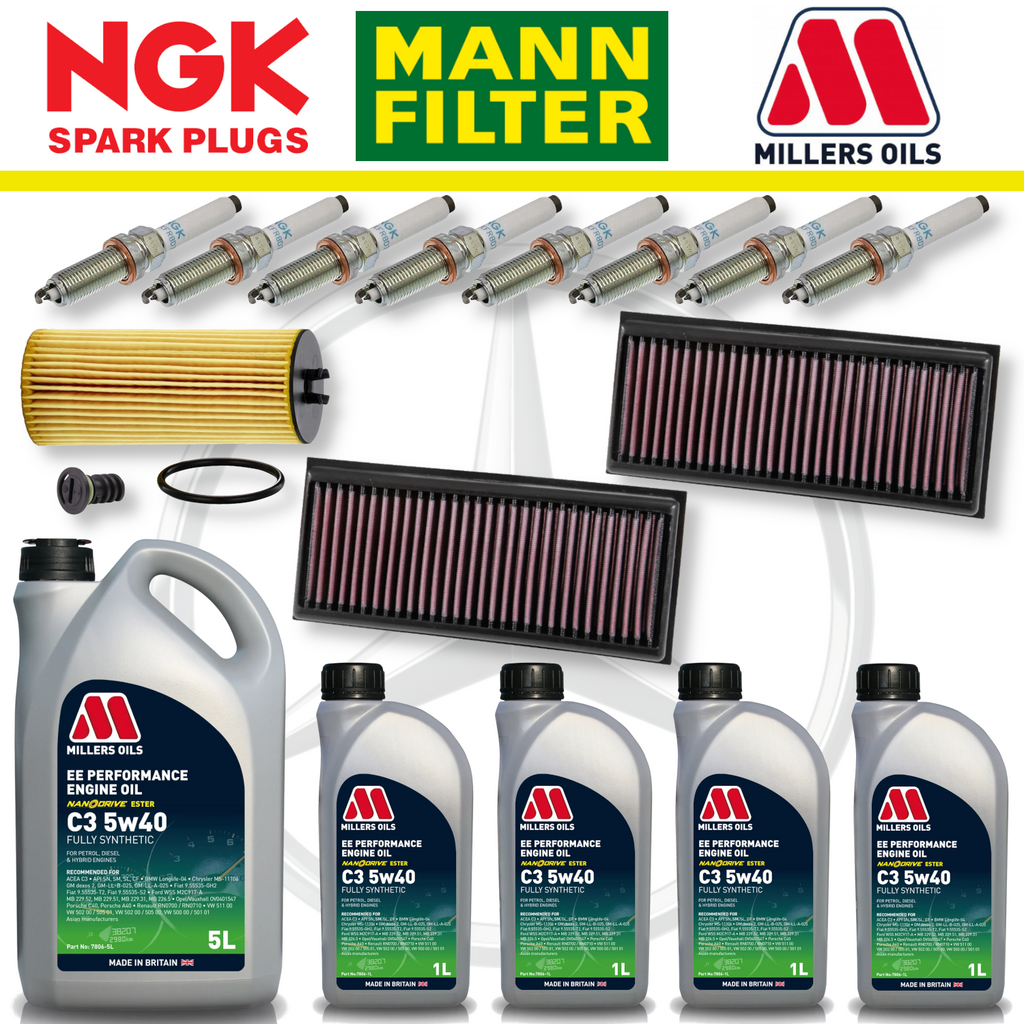 Mercedes C63 W205 AMG M177 Home Service Pack - Millers Oil Premium