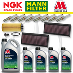 Mercedes C63 W205 AMG M177 Home Service Pack - Millers Oil Premium