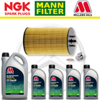 Paquete de servicio a domicilio para Mercedes E63 W212 AMG 6.2 M156 - Aceite Millers Premium