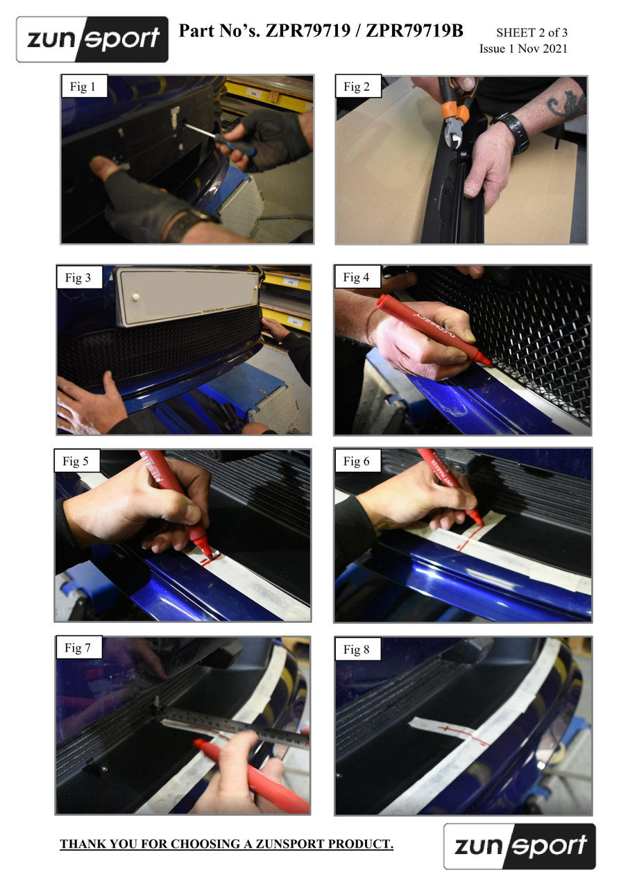 Zunsport Porsche Carrera 992.1 GTS - Front Centre Grille
