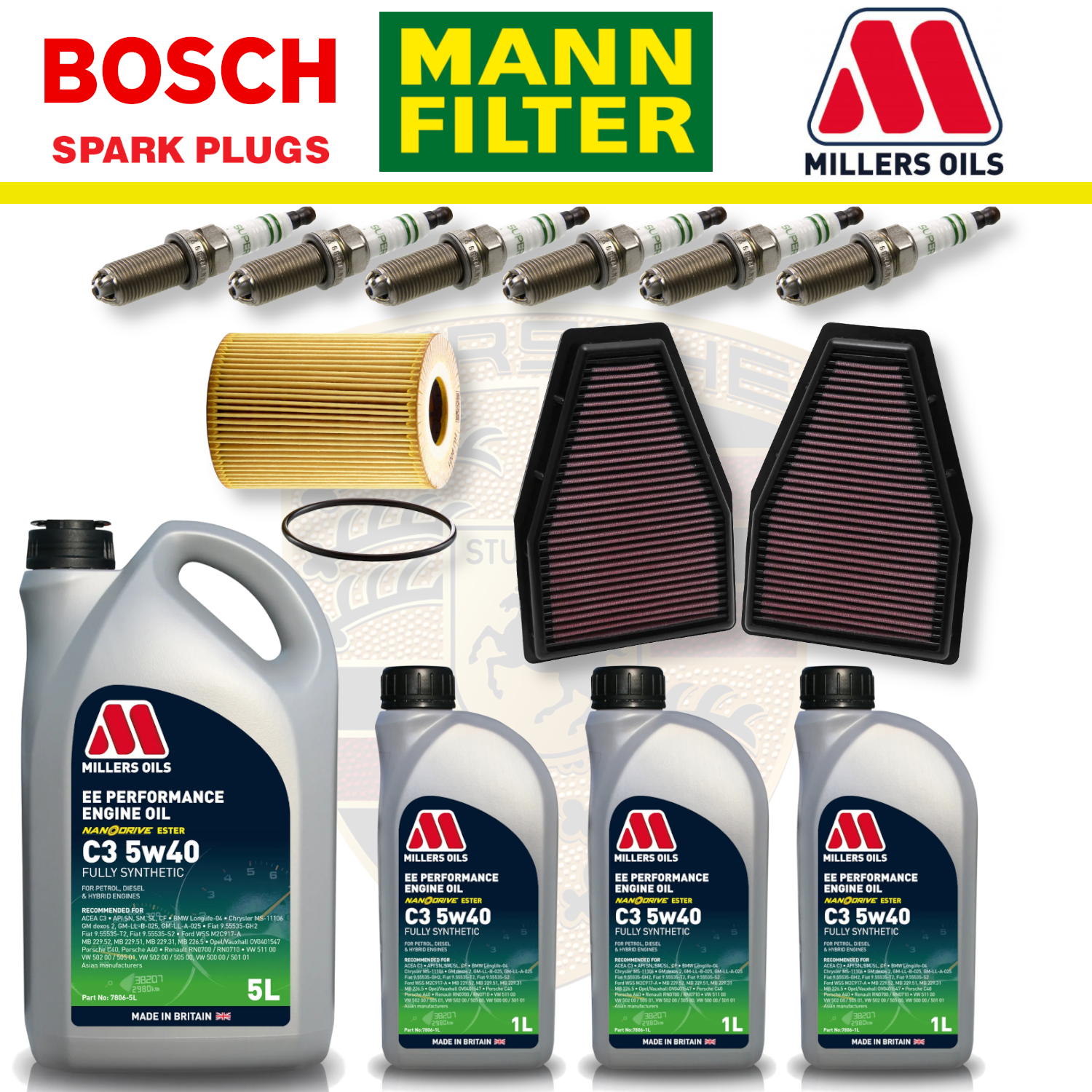 Mercedes A45 W176 CLA45 C117 AMG M133 Paquete de servicio a domicilio - Aceite Millers Premium