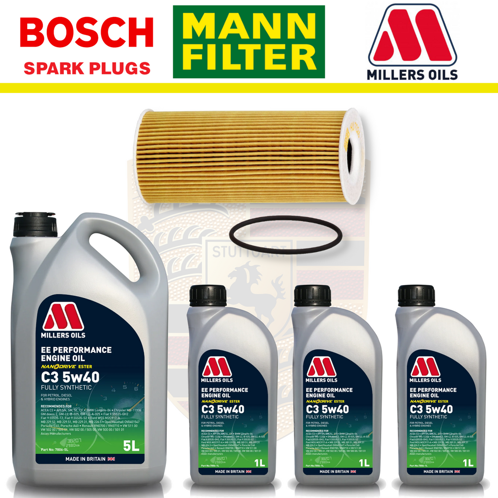 Porsche Boxster Spyder/Cayman GT4 981 3.8 Home Service Pack - Millers Oil Premium