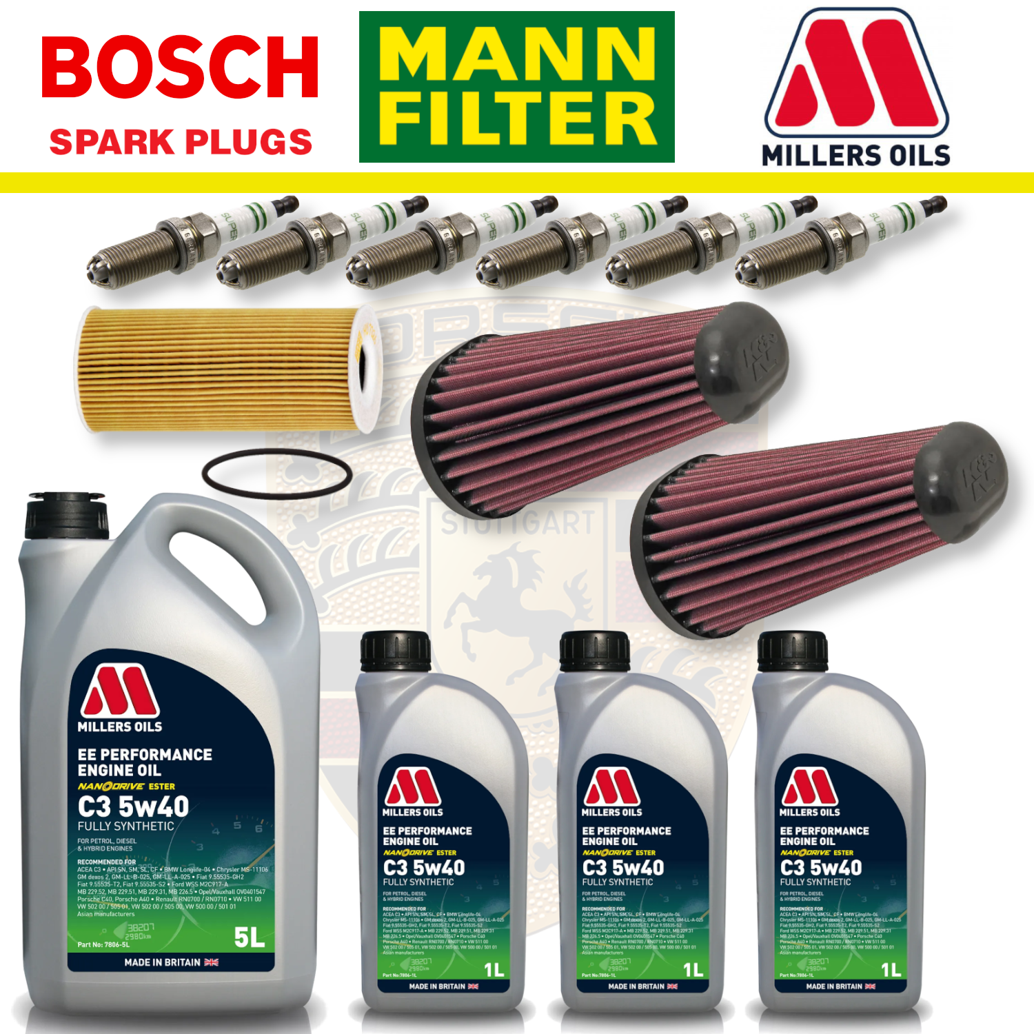 Mercedes A45 W176 CLA45 C117 AMG M133 Paquete de servicio a domicilio - Aceite Millers Premium