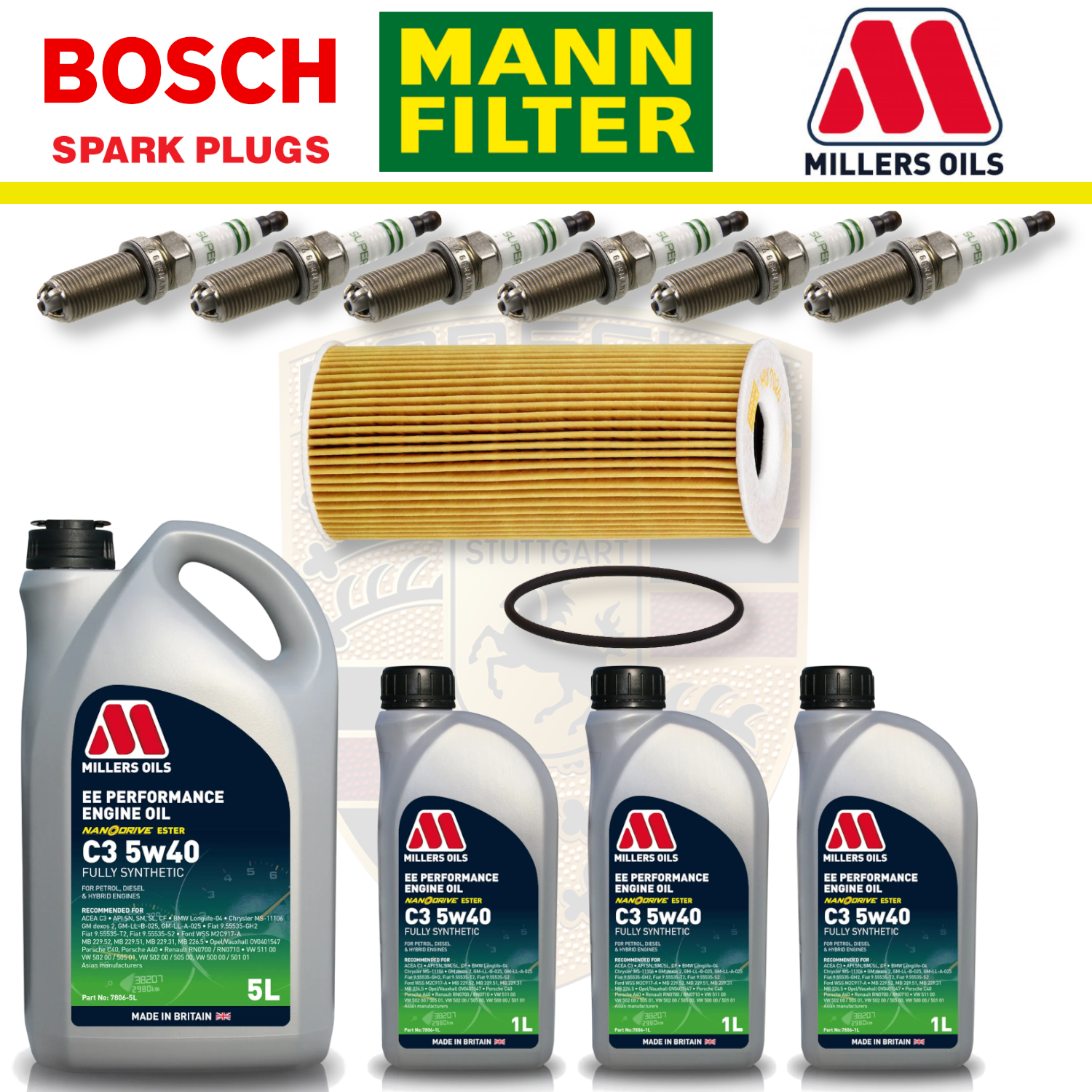 Mercedes A45 W176 CLA45 C117 AMG M133 Paquete de servicio a domicilio - Aceite Millers Premium