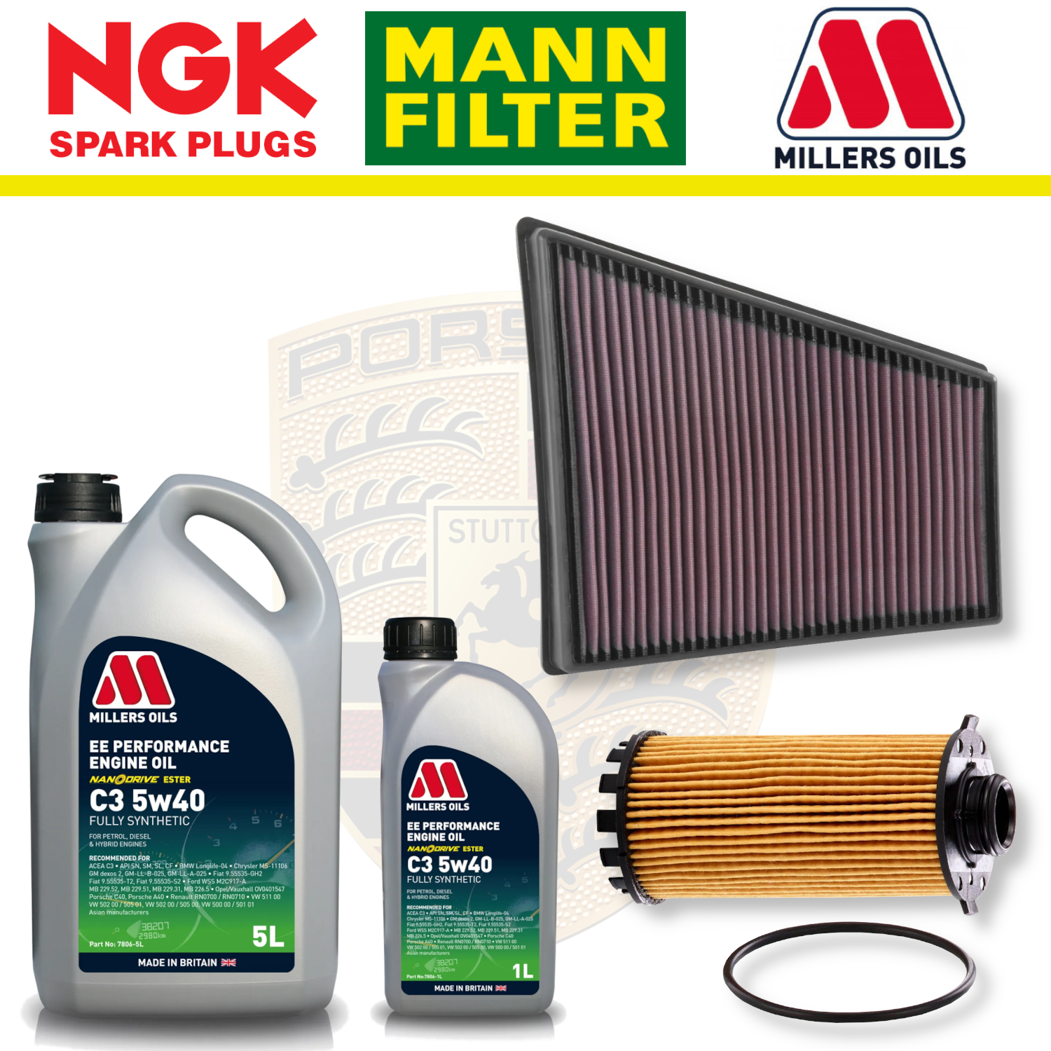 Mercedes A45 W176 CLA45 C117 AMG M133 Paquete de servicio a domicilio - Aceite Millers Premium