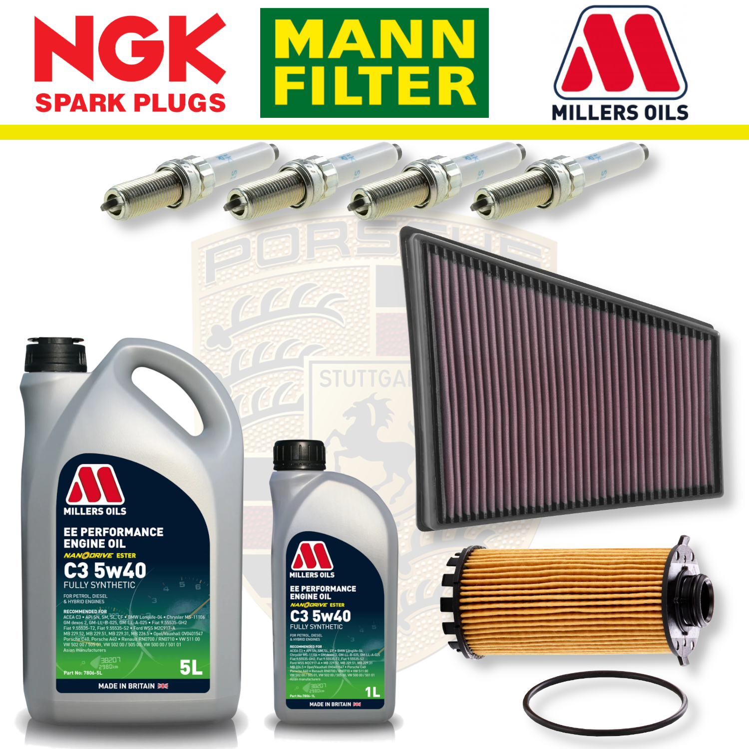 Mercedes A45 W176 CLA45 C117 AMG M133 Paquete de servicio a domicilio - Aceite Millers Premium