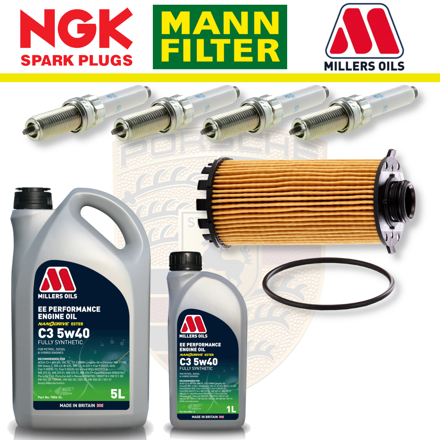 Mercedes A45 W176 CLA45 C117 AMG M133 Paquete de servicio a domicilio - Aceite Millers Premium