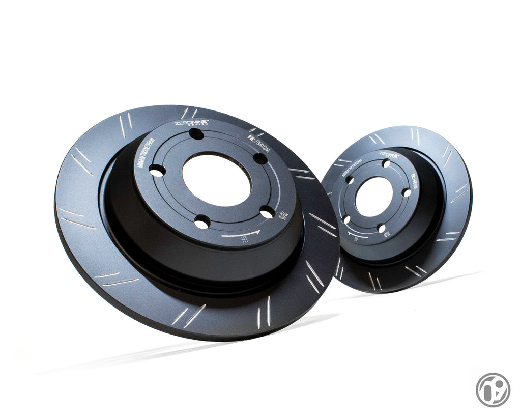 ZERONINE Design Grooved Upgrade Rear Brake Discs - Ford Puma ST
