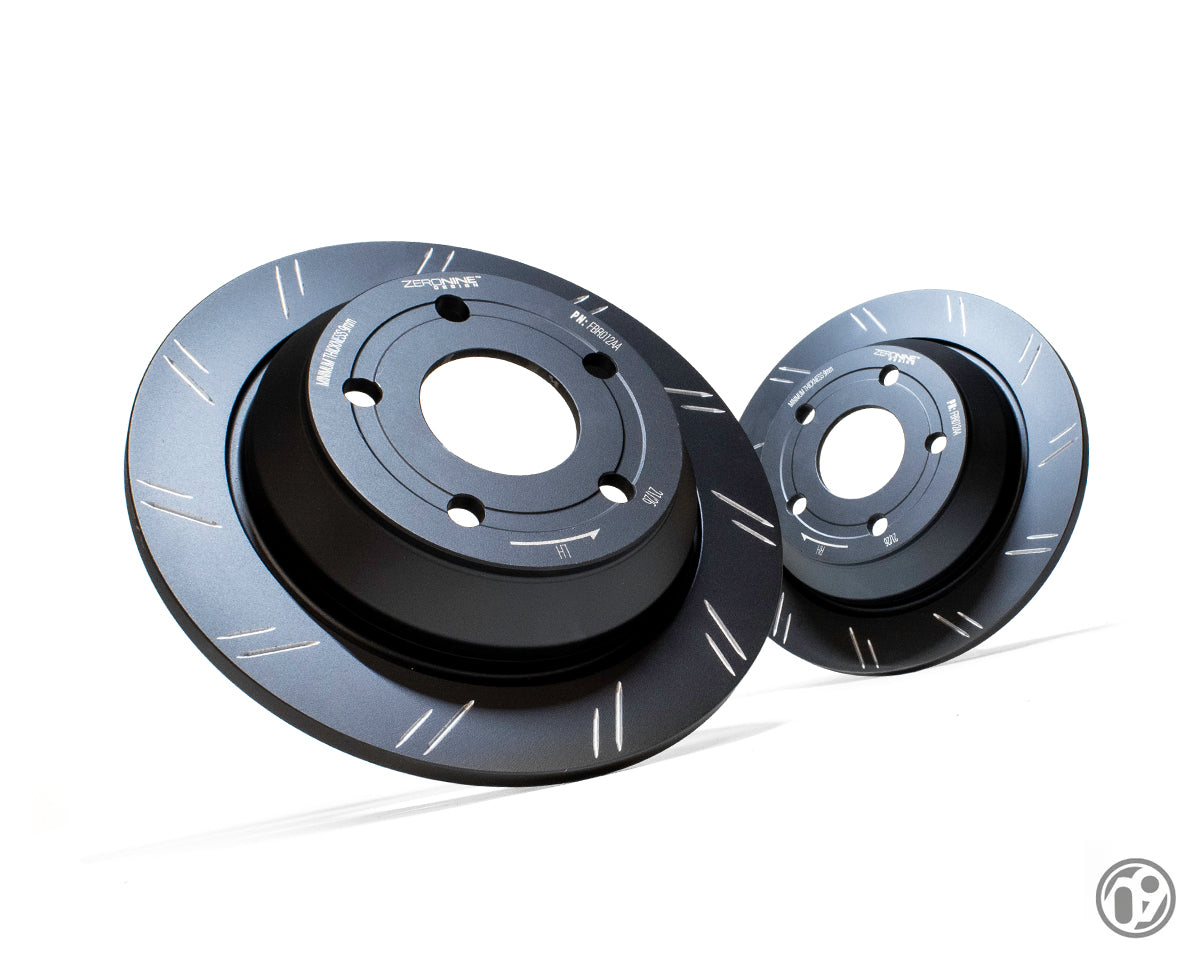ZERONINE Design Grooved Upgrade Rear Brake Discs - Ford Puma ST