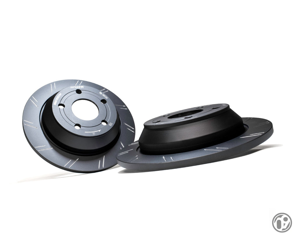 ZERONINE Design Grooved Upgrade Rear Brake Discs - Ford Puma ST