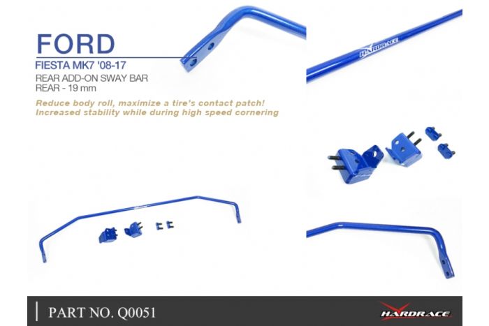 Hardrace Add-On Rear Anti-Roll Bar - Ford Fiesta Mk7 ST