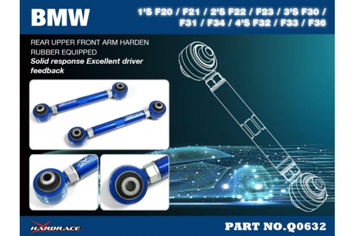 Hardrace Rear Upper Front Arm (Adjustable) - BMW M135i M140i M235i M240i F2x