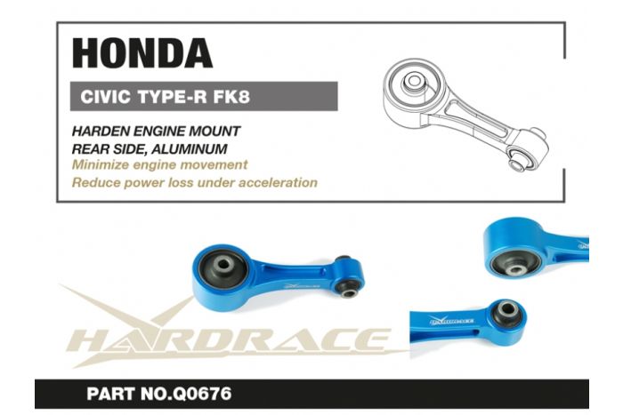 Hardrace Rear Uprated Engine Mount - Honda Civic FK8 Type R