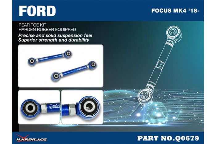 Hardrace Rear Toe Control Arm (Adjustable) - Ford Focus Mk4 ST