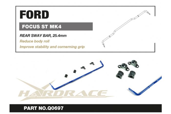 Barre anti-roulis arrière Hardrace - Ford Focus Mk4 ST Hatchback 