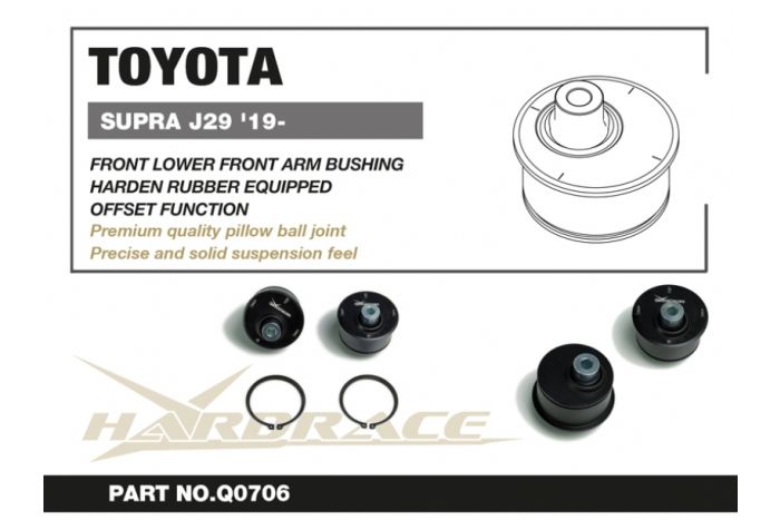 Hardrace Front Arm Front Lower Bush - Toyota A90 Supra